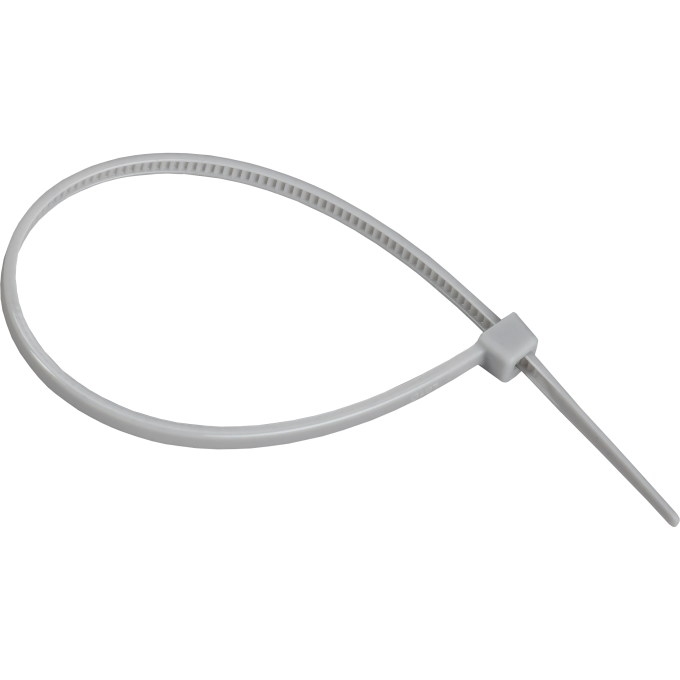 Хомут IEK UHH30-D036-200-100-K03 3.6х200мм P6.6 стандартный сер. (уп.100шт) UHH30-D036-200-100-K-03