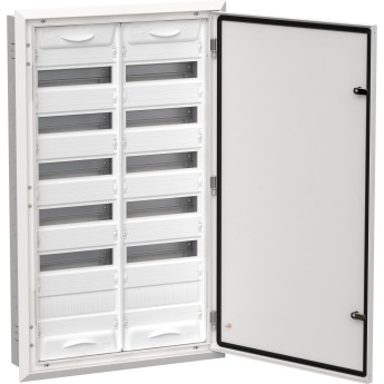Корпус металлический IEK TITAN 5 ЩРв-144 (2х72) 1005х625х130мм IP31 белый (одна дверь)