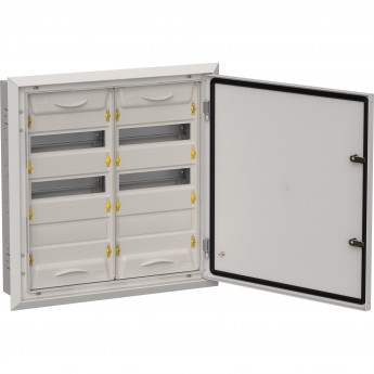 Корпус металлический IEK TITAN 5 ЩРв-72 (2х36) 630х625х130мм IP31 серый (одна дверь)