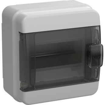 Корпус пластиковый IEK TEKFOR КМПн-6 IP65 черная прозрачная дверь TF5-KP72-N-06-65-K03-K02