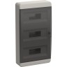 Корпус пластиковый IEK TEKFOR ЩРН-П-36 IP41 черная прозрачная дверь TF5-KP12-N-36-41-K01-K03