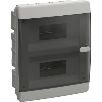 Корпус пластиковый IEK UNION ЩРВ-П-18 IP41 черная прозрачная дверь