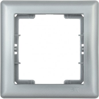 Рамка 1-местная IEK РГ-1-БС BOLERO серебряный - EMB12-K23 Рамка 1-местная IEK РГ-1-БС BOLERO серебряный - EMB12-K23