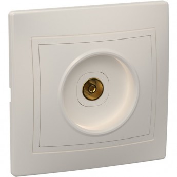 Розетка 1-местная телевизионная IEK КВАРТА РТВ10-ККм кремовый - EAK10-K33-DM Розетка 1-местная телевизионная IEK КВАРТА РТВ10-ККм кремовый - EAK10-K33-DM