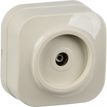 Розетка одноместная для открытой установки телевизионная РТВ20-ХК IEK GLORY кремовый - EAH10-K33 Розетка одноместная для открытой установки телевизионная РТВ20-ХК IEK GLORY кремовый - EAH10-K33
